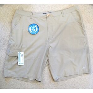 Mojo Sportswear Stretch Fit Performance Fishing Cargo Shorts Men's‎ XXL Beige